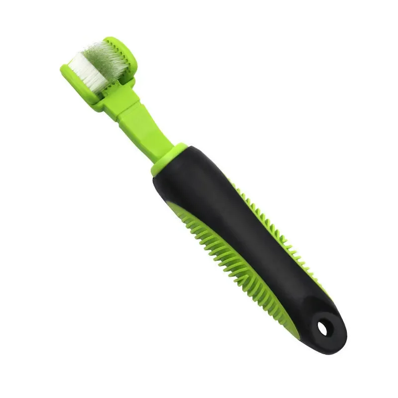 

Pet Life ® 'Denta-Clean' Dual-Sided Action Bristle Pet Toothbrush