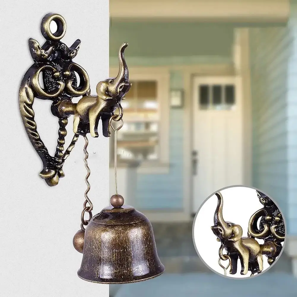 

Antique Style Shopkeepers Door Bell Lightweight Elephant Owl Design Entry Door Chime For Restaurant Shops Cafe Wedding Holi T8T7
