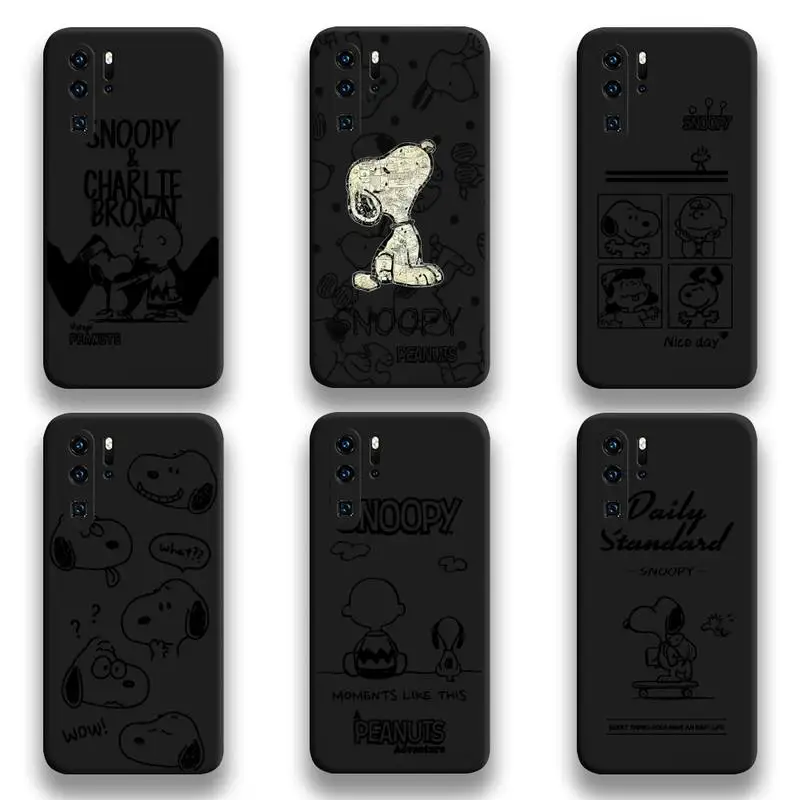 

Charlie Brown & Snoopy Phone Case For Huawei P20 P30 P40 lite E Pro Mate 40 30 20 Pro P Smart 2020