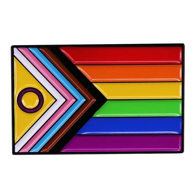 

C3856 Rainbow Flag Pride LGBT Lovers Enamel Brooch Lapel Pins For Backpacks Badges Jewelry Decorations