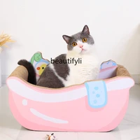 zqcat scratch board cat nest integrated grinding claw cat scratching board wear resistant large toy bathtub supplies