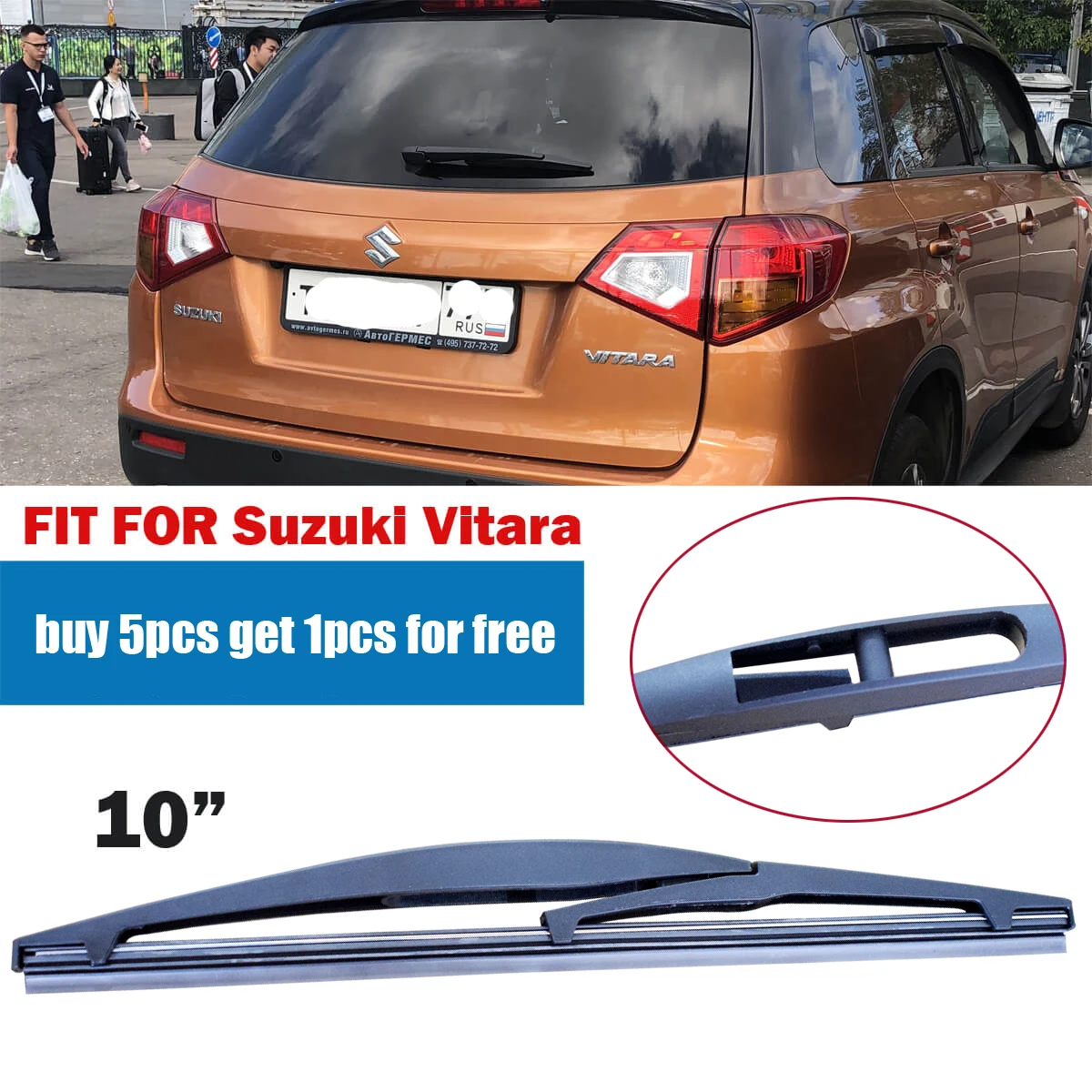 1PC Car Rear Wiper Blade 10" Windscreen Windshield Hybrid Auto Wipers Accessories  fit for Suzuki Vitara YC102010-vitara