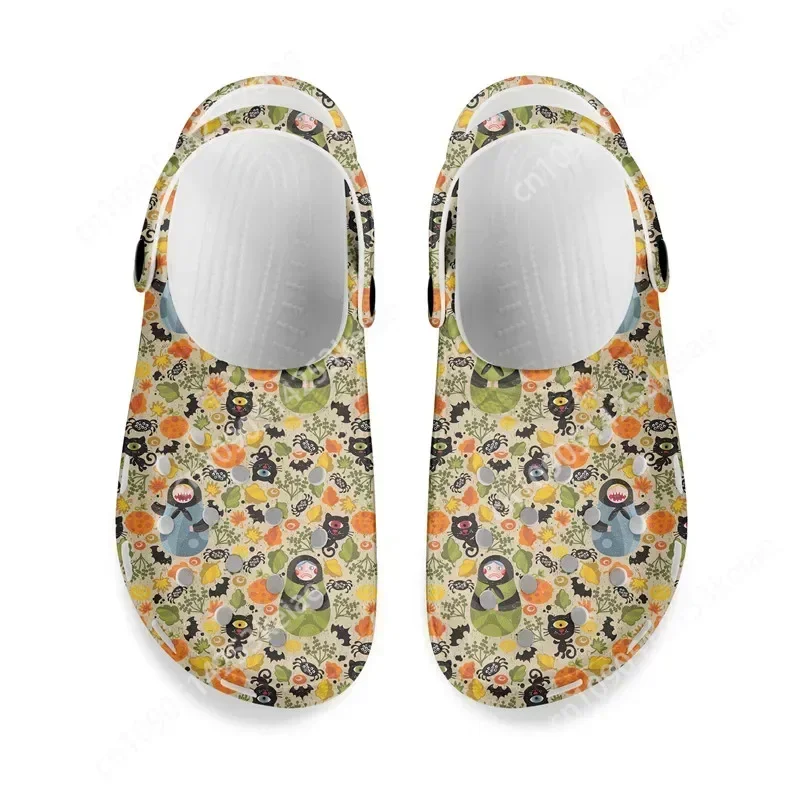 Сандалии Da Uomo Scarpe Estive Con Foro Antiscivolo Zoccoli Motivo Matryoshka Ciabatte Piatte Spiaggia D