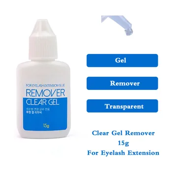 1 Bottle Remover for Eyelash Extensions Glue Clear Pink Gel Liquid 15g Adhesive Korea Health Makeup Tools Lava Lashes Beauty 2