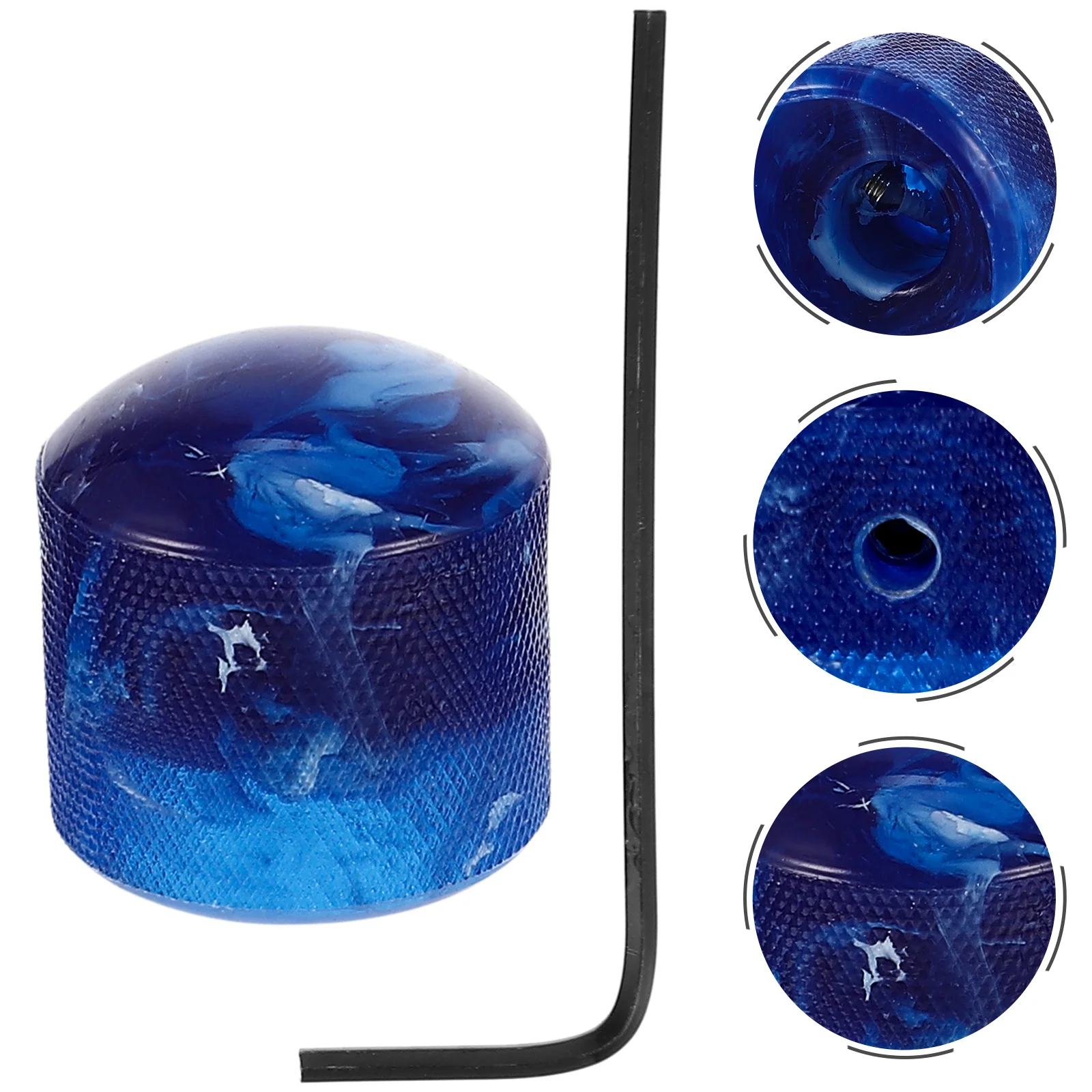 

Electric Guitar Knob Bass Volume Replacement Supplies Dome Wrenches Potentiometer Control Plastic Tone Knobs Black