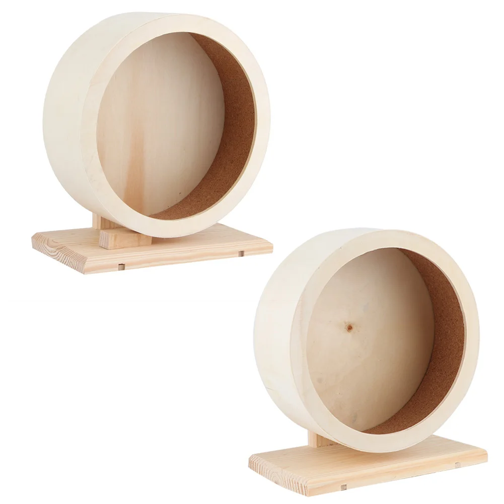 Деревянный домик для хомяка милое маленькое домашнее колесо домашних животных