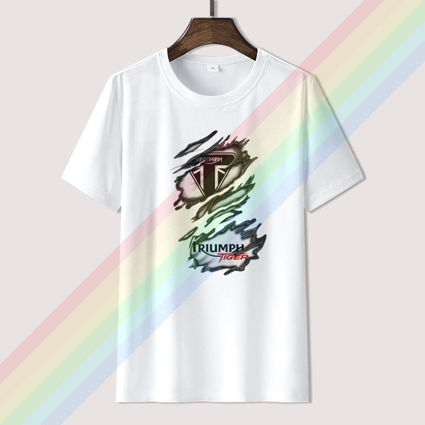 

Ra Riumph Tiger Clothes Popular Men Women Summer 100% Cotton Black Tees Male Newest Top Popular Normal Tee Shirts Unisex