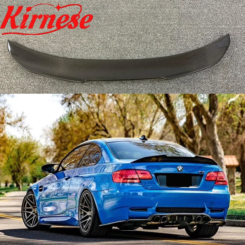 

High quality Carbon Fiber Trunk Spoiler Boot Lip Wing M4 Style For 07-13 For BMW E92 E93 M3 2 door for Coupe Highkick
