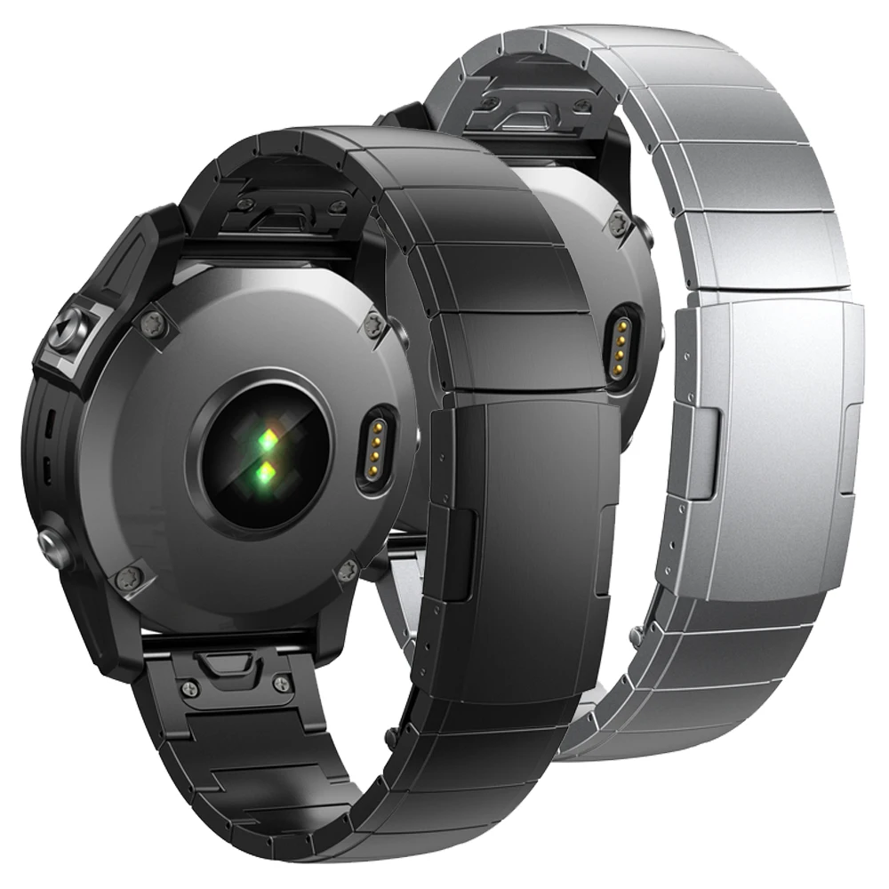 

22 26mm Titanium Alloy Band for Garmin Fenix 6X Pro/6X/5X/5X Plus/7X 7 Pro Watchband Tactix 7 Pro Enduro 2 Bracelet Accessories