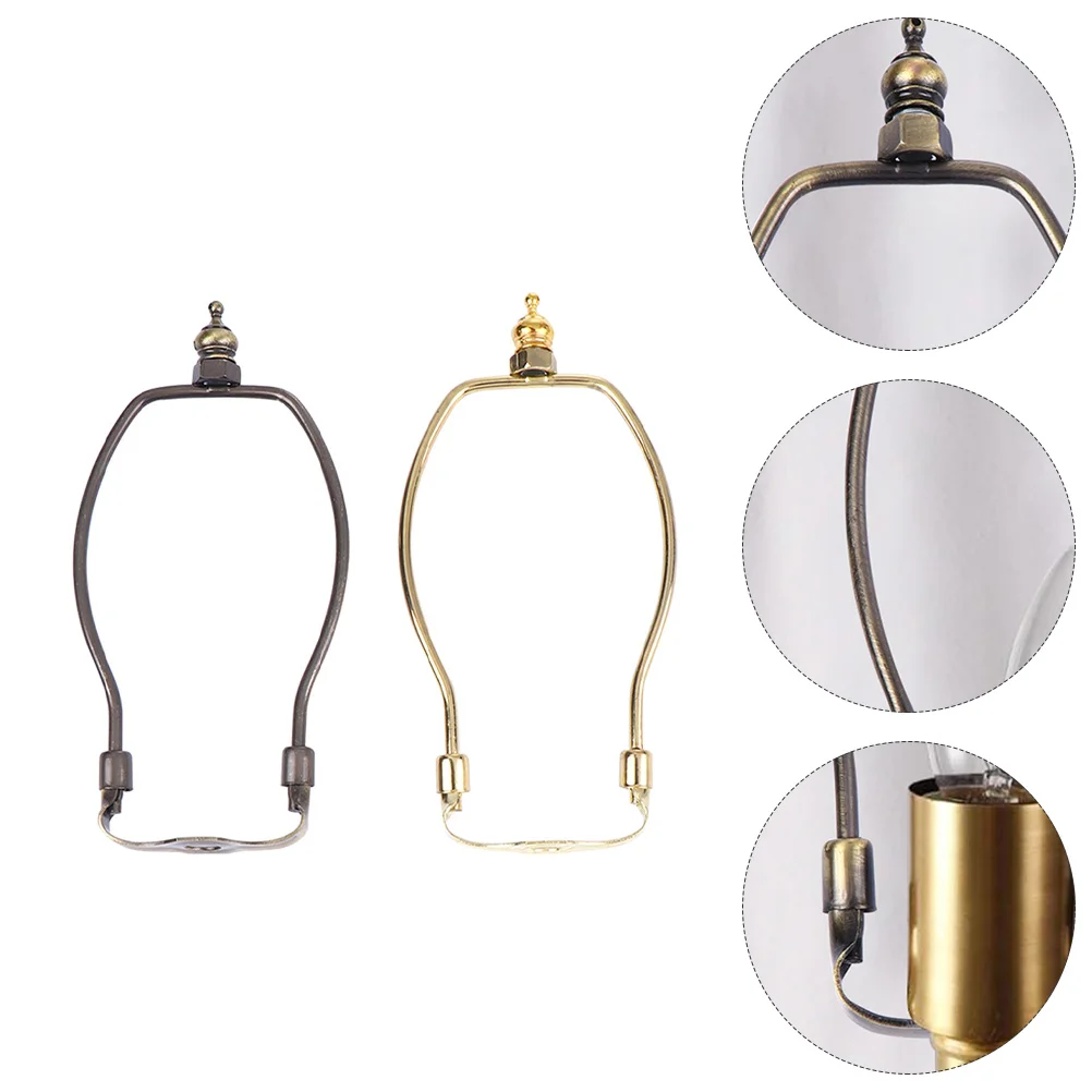 

Lamp Harp Shade Holder Horn Frame Parts Lampshade Bracket Lampshadespack Repair Inch Table Light Fitting Fitter Brass Gold