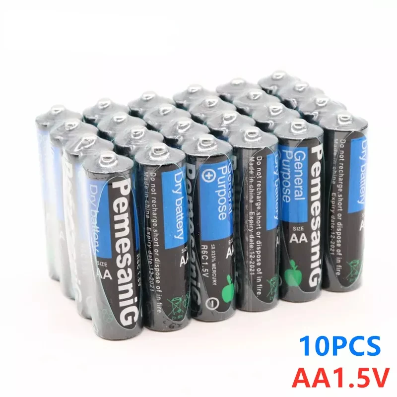 

10PCS Disposable Alkaline Dry Battery AA 1.5V Battery, Suitable For Camera, Calculator, Alarm Clock, Mouse, Remote Control