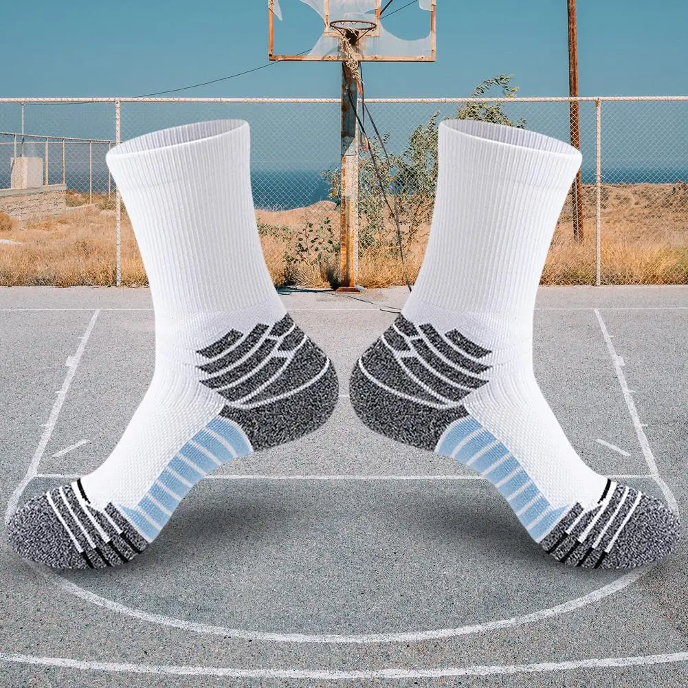 

1 Pair Cozy Wear-resistant Mid-Tube Socks Outdoor Sports Running Football Socks for Outdoor Unisex Socks Sports Socks