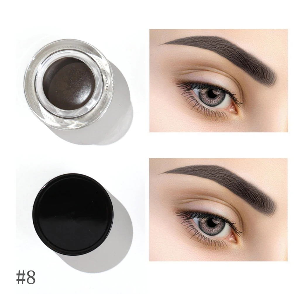

Transparent Eyebrow Raincoat Cream Brush 3-in-1 Set Private Label Setting Fluid Lasting Waterproof 10 Colors Brow Tint