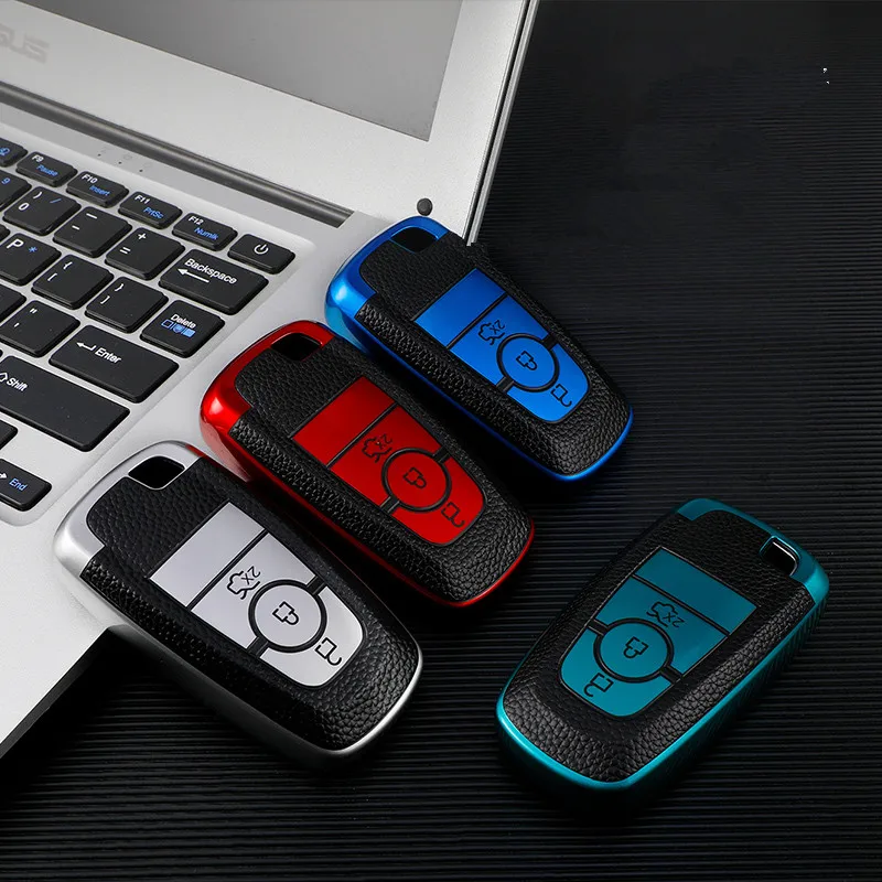 

Чехол для автомобильных ключей, для Ford Fusion, Мустанг, Explorer, F150, F250, F350, 2017, 2018, EcoSport Edge, S-MAX, Ranger, Линкольн, Мондео