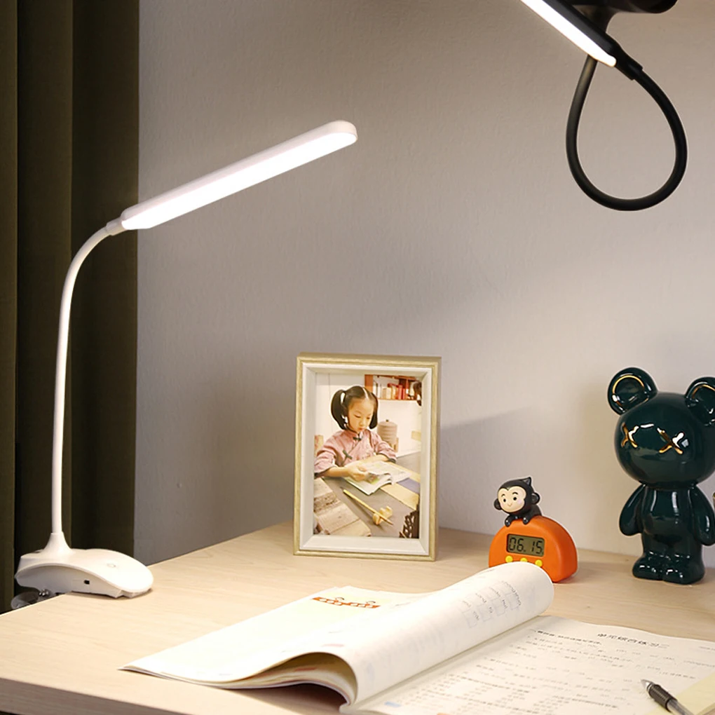 

Led Desk Lamp Dimmable Touch Folding Book Light Clip Learning Lamps