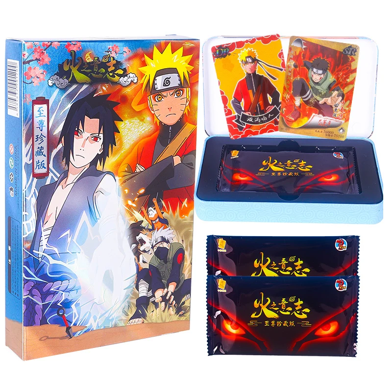 

Naruto Cards Anime Fire Will Supreme Edition Cards Collection Cards SSP Cards LR Black Cards Children's Birthday Gifts