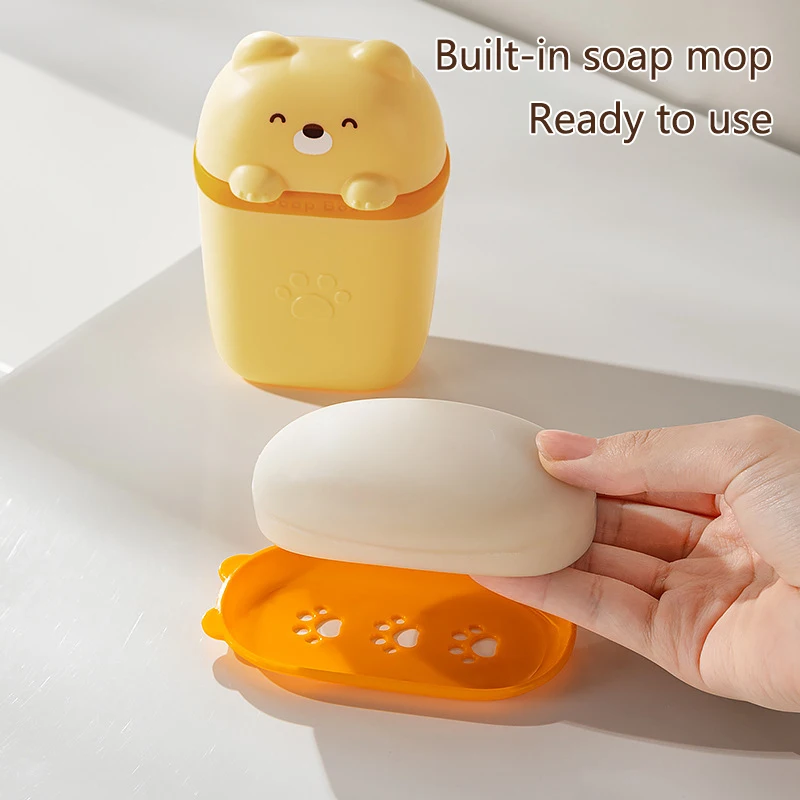 Пластиковая Дорожная Мыльница С Крышкой Прочный Держатель Для Мыла