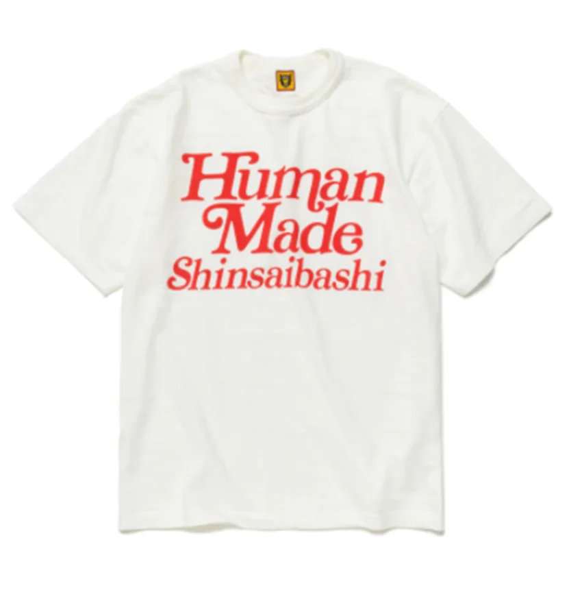 

Human Made T-shirt Men Women High Quality T Shirt Letter Print Top Tees