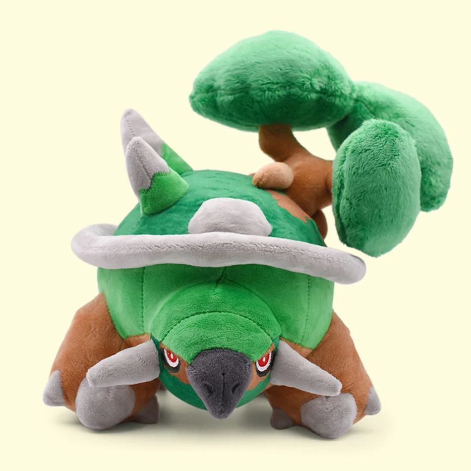 

Pokemon Anime Torterra Green Animal Tortoise With Tree Peluche Collection Cartoon Toy Doll Kids Gift