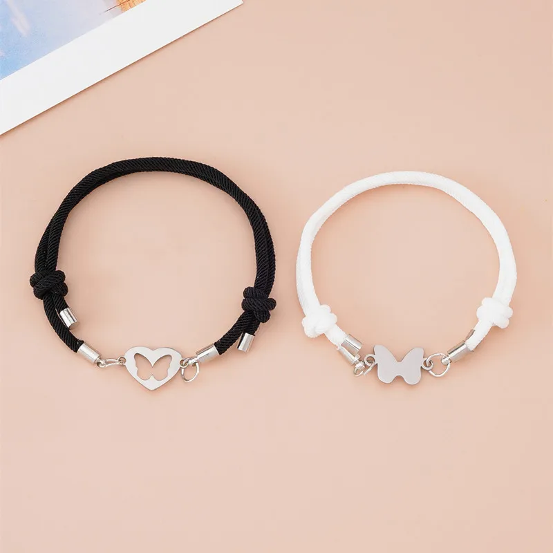 

New Simple Chinese Style Retro Fashion Butterfly Couple Accessories Bracelet Size Adjustable Four Seasons Everything