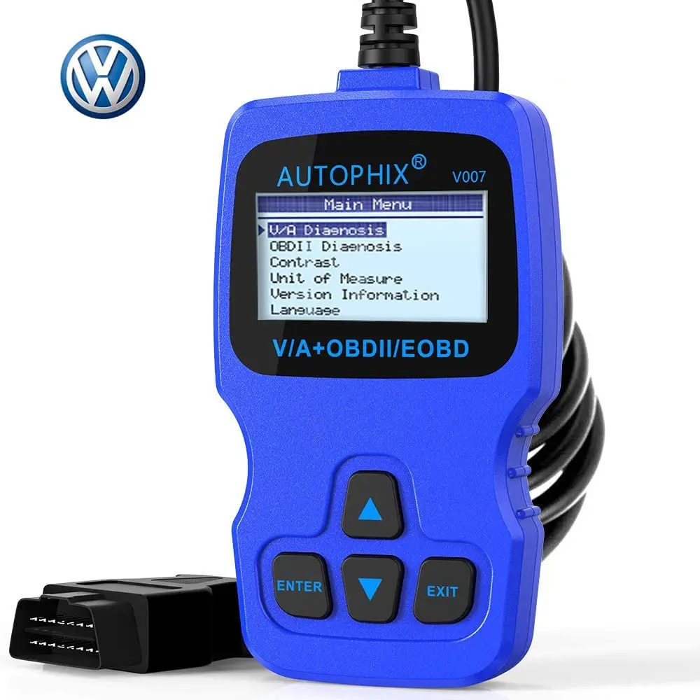 V007 OBD2 Scanner for Volkswagen VW Audi Skoda Seat with Engine ABS Airbag Transmission Erase Error Code Reader