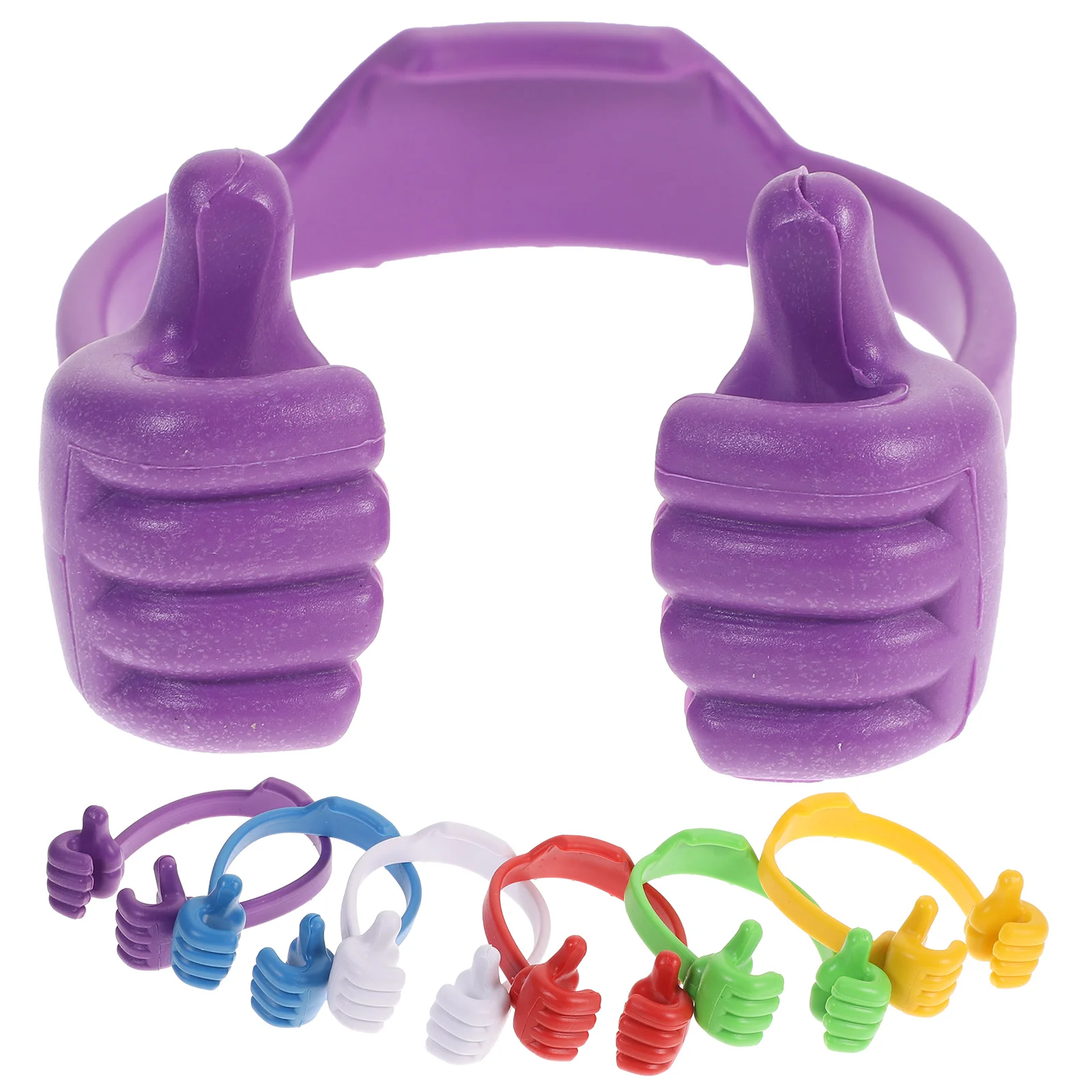

6 Pcs Thumb Phone Holder Phones Headrest Phone Holder Thumbs Mobile Phone Holder Desktop Tablet Holder Portable Table