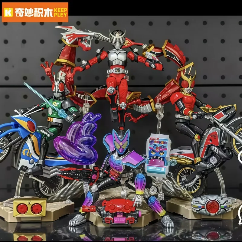 Фото Коллекционная фигурка Keeppley Kamen Rider Ryuki Boundless Edition для сборки, украшение для стола, индивидуальный подарок на день рождения №1