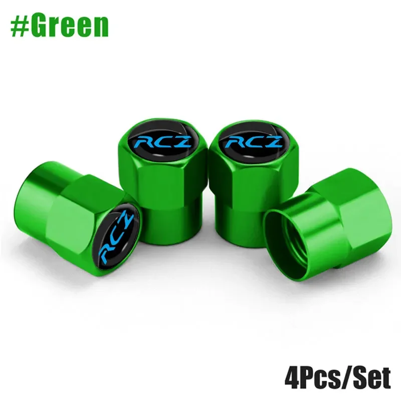 

4 шт./компл., колпачки для клапанов колес автомобиля, металлическая крышка штока для Peugeot RCZ 307 207 208 2008, автомобильные аксессуары