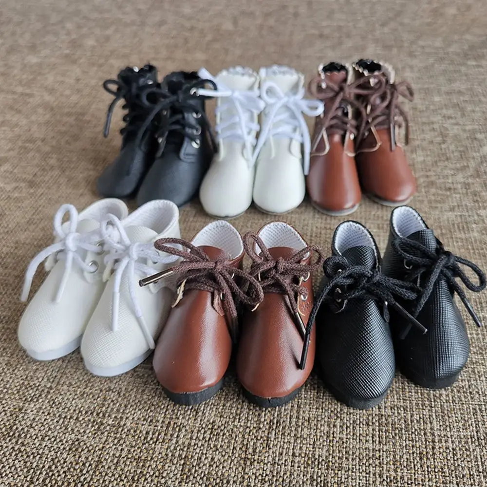 

1/3 Doll Shoes PU Leather Boots For 60cm Dolls Accessories Fashion Bandage Mini Shoes Dolls Clothes Dress Up Toys 6.7*2.5CM