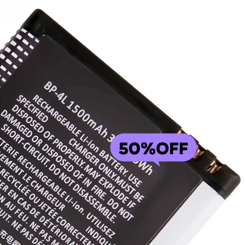 Фото Аккумулятор BP-4L для телефонов Nokia E6li/E63/E90/E71/E71x/N97/N810/E72/E52, высококачественная замена батареи класса A с инструментами для установки №3