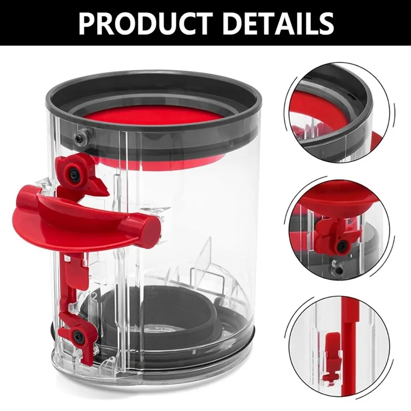 Фото Контейнер для пыли для беспроводных пылесосов Dyson V12 Detect Slim, V10Digital Slim, SV18, SV20, SV30, SV46, SV49, артикул 965272-01 №4