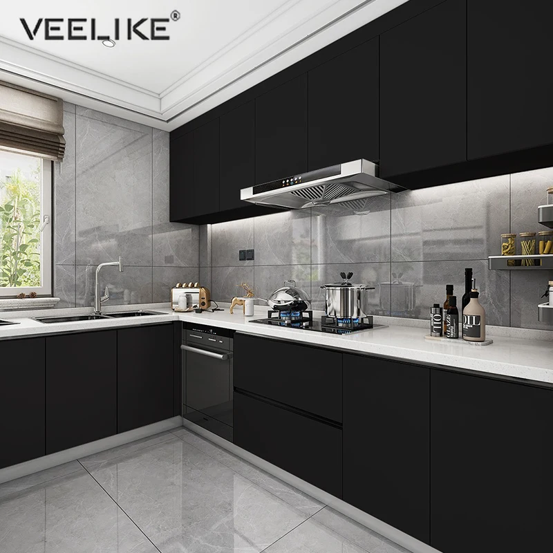 

Thickened Waterproof Wallpapers Modern Self-adhesive Furniture Renovation Stickers Skin Feel Desktop Cabinet Decor Contact Paper