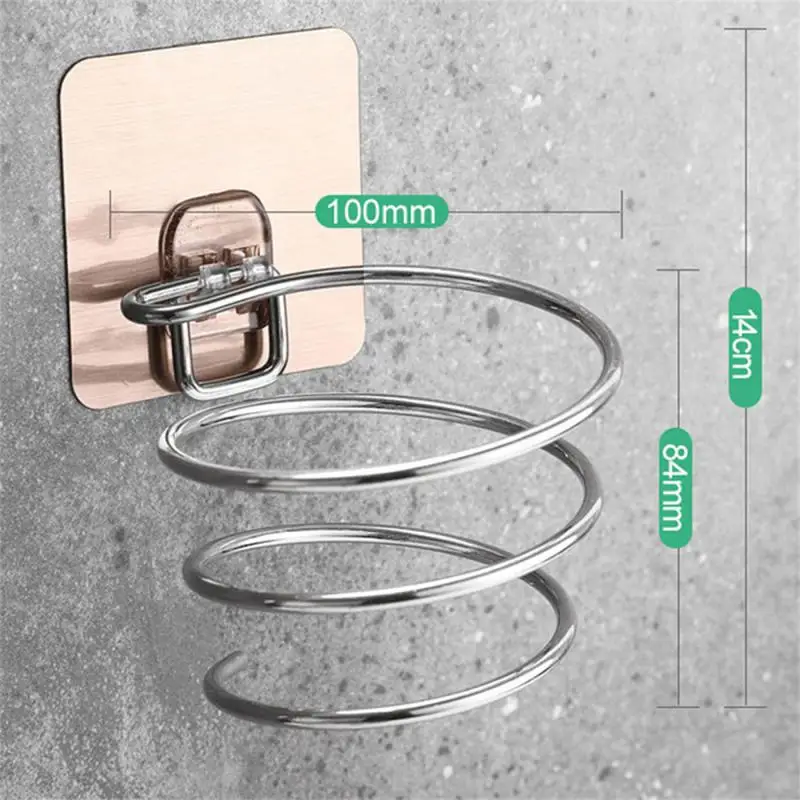 Wall-mounted Storage Rack Punch-free Hair Dryer Bracket Strong Load-bearing Paste Household Convenient No Trace Hanger