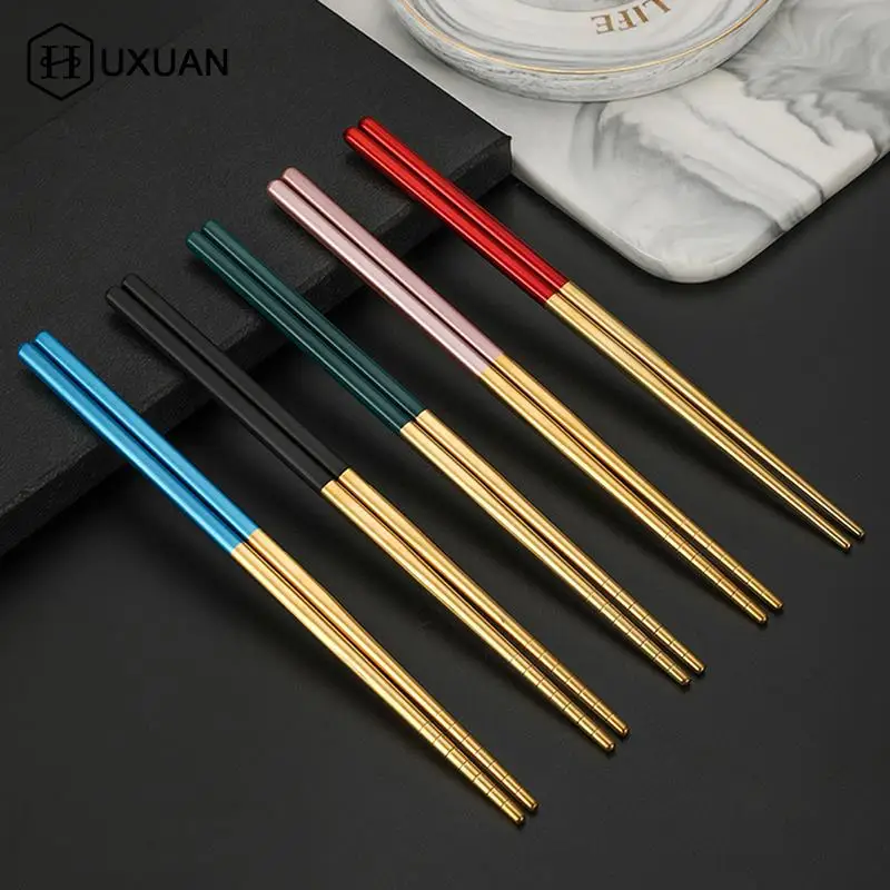 

1 пара, палочки для еды из нержавеющей стали, 20,8 см