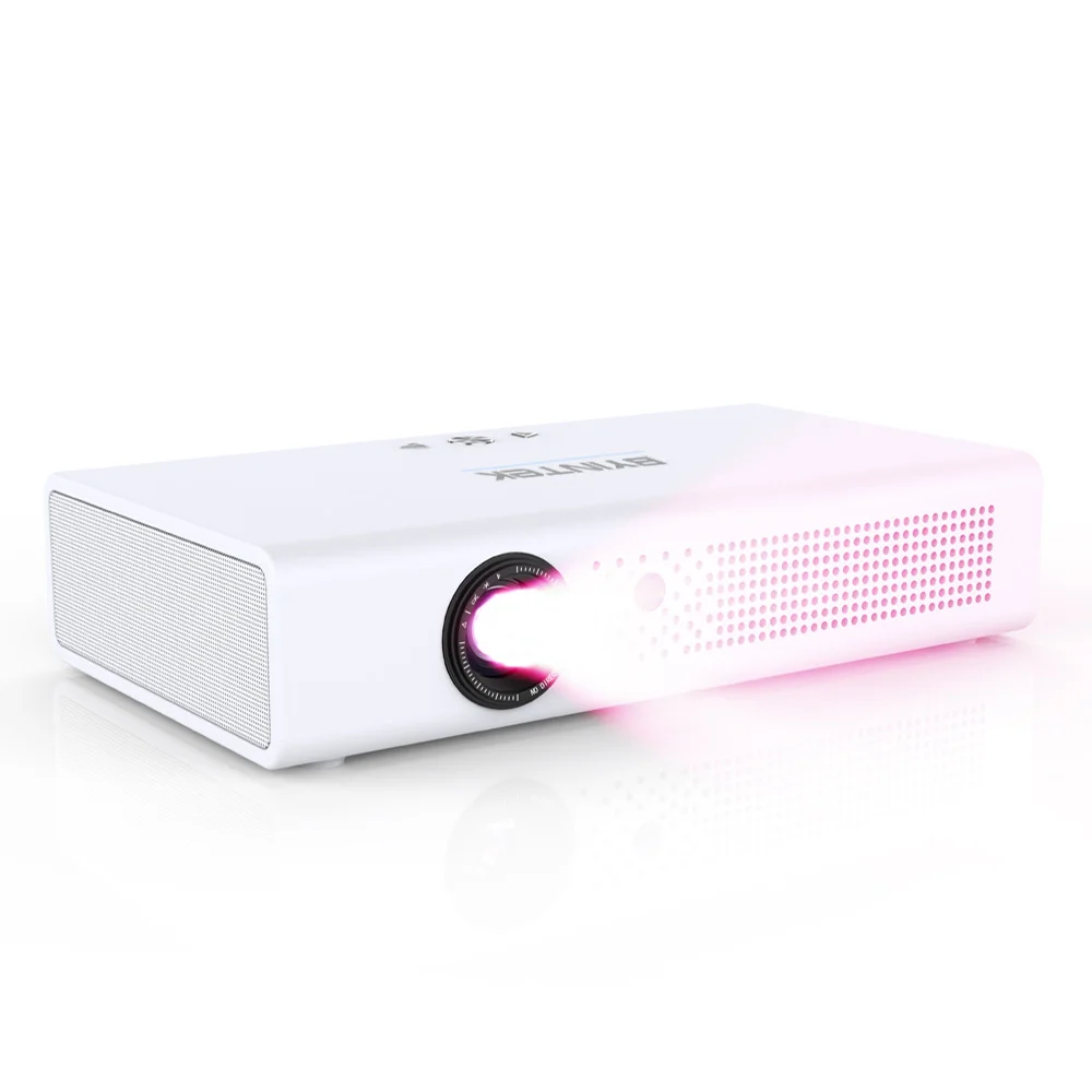 

Переносной проектор BYINTEK R19, 16-летняя фабрика, 3D 4K DLP, для улицы, домашний кинотеатр, проектор для вечерние
