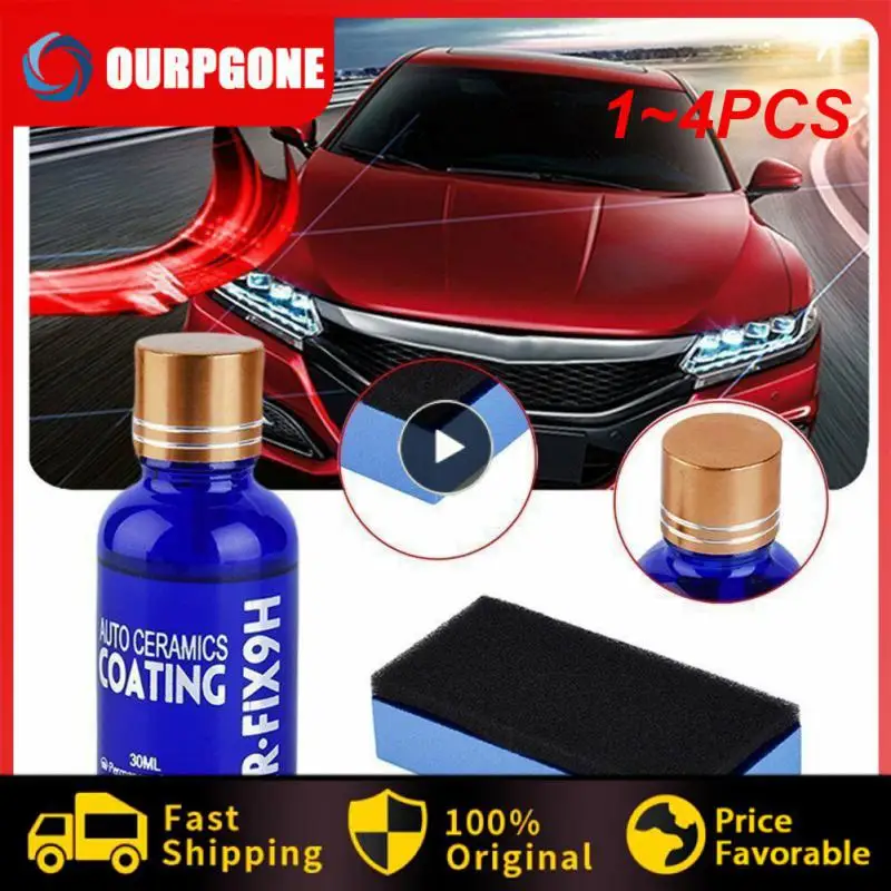 

1~4PCS Car Liquid Ceramic Coat Super Hydrophobic Glass Coating Set Polysiloxane and Nano materials Car Polish