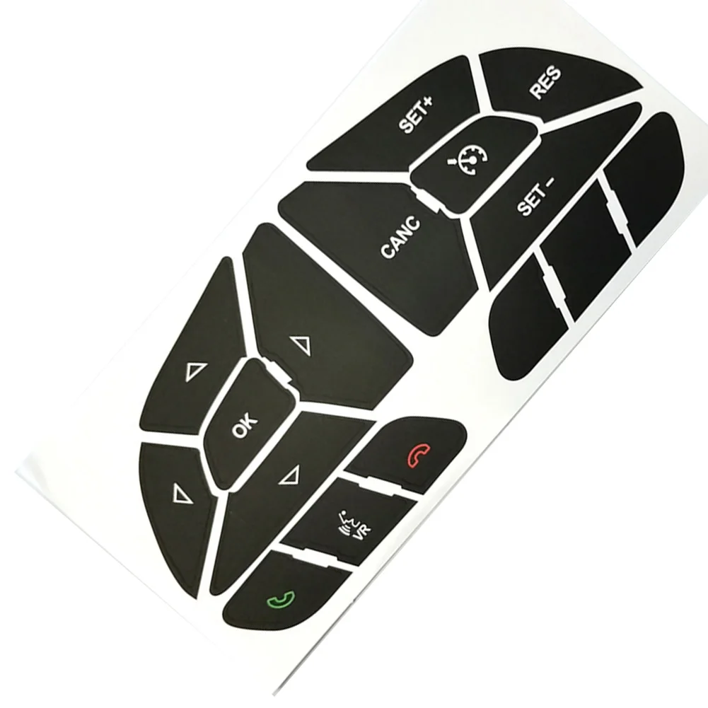 Обновление интерьера автомобиля черные кнопки ремонтные наклейки на накладки