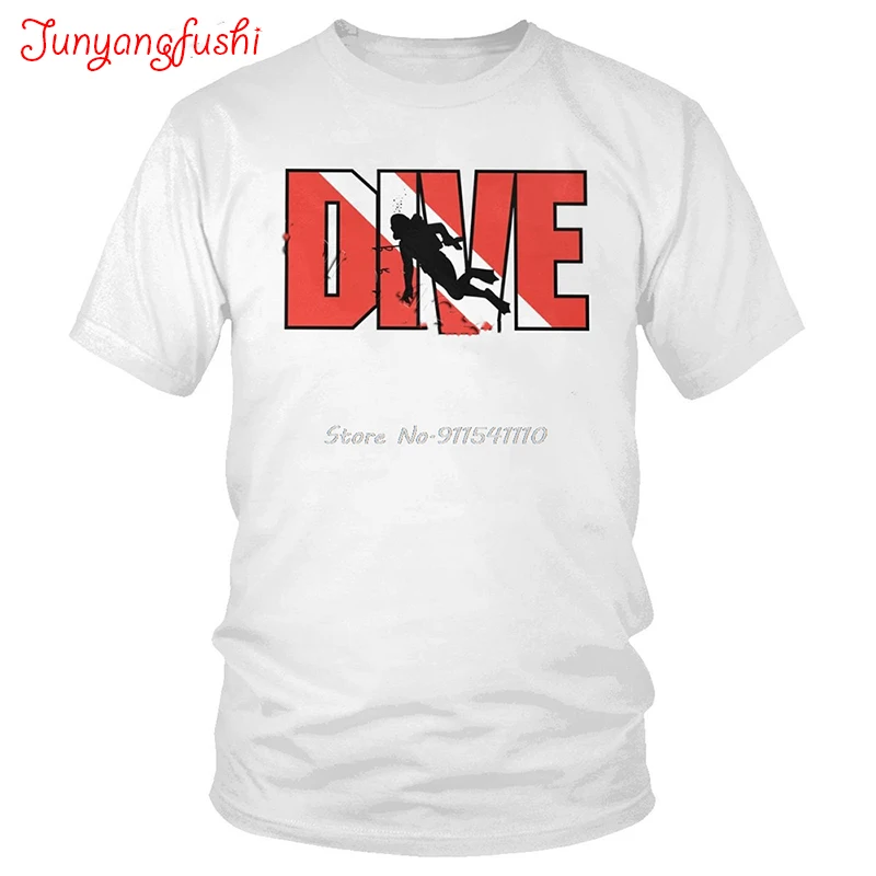 

Awesome Scuba Drive Tee Shirt Mens Casual Soft Cotton T-shirt O-neck Short Sleeved Ocean Diving T Shirt Diver Gift Idea Tshirt