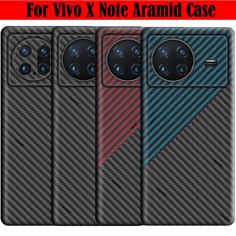 

Capa for Vivo X Note Real Carbon Fiber Case for Vivo X Note 3D Matte Pure Aramid Back Cover for Vivo X Note 5G Aramid Case