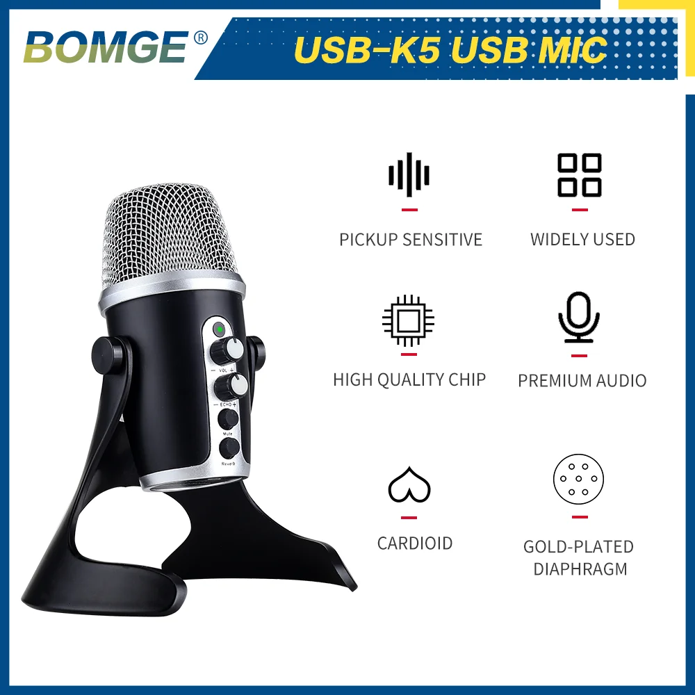 Высокочувствительный Конденсаторный Микрофон чистый звук интеллектуальное