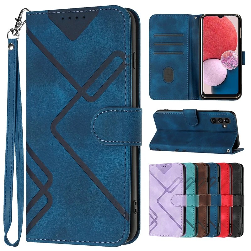 Магнитный чехол-кошелек для телефона Samsung Galaxy A13 A14 A23 A24 A33 A34 A53 A54 A73 A30 A50 A12 A22 A32 A52 A51