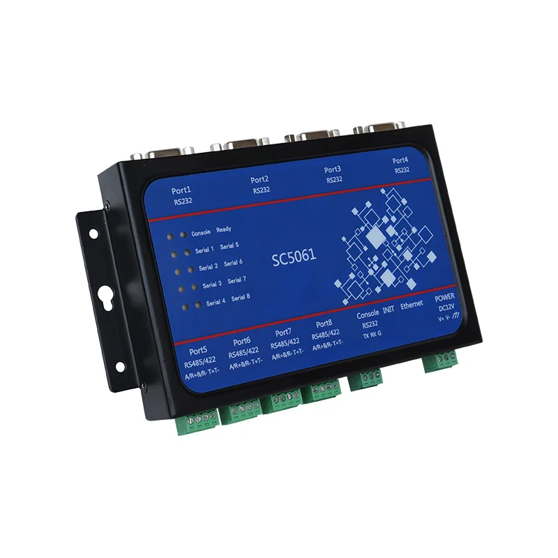 SC5061 устройство с восьми последовательными портами сетевой сервер 8-полосный