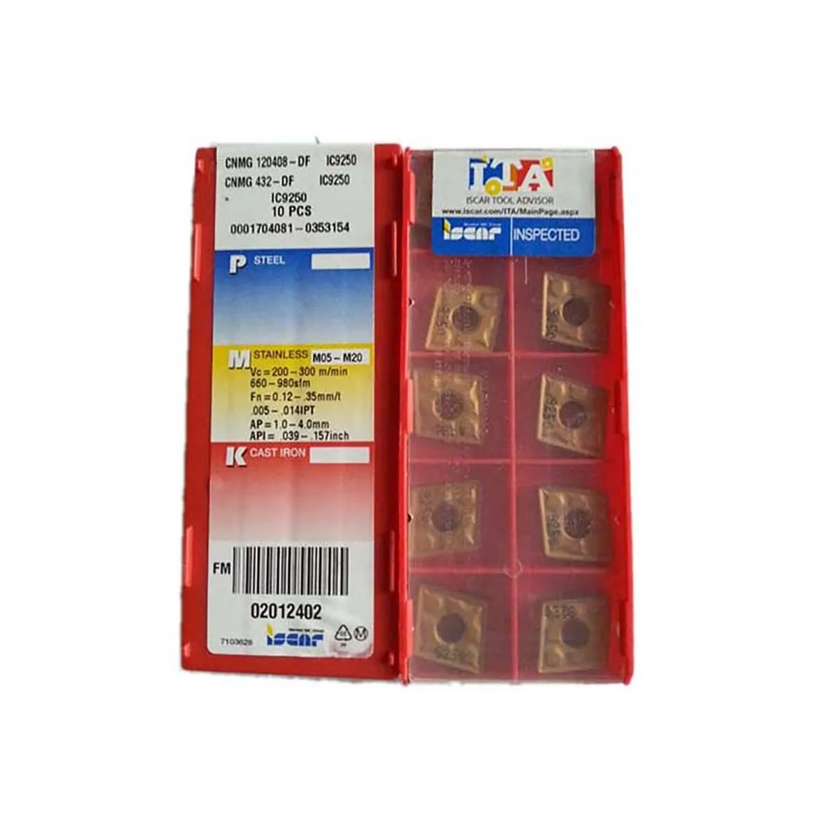 ISCAR 100% оригинал CNMG CNMG12 CNMG120408 CNMG120404 TF IC907 средняя карбидная поворотная пластина
