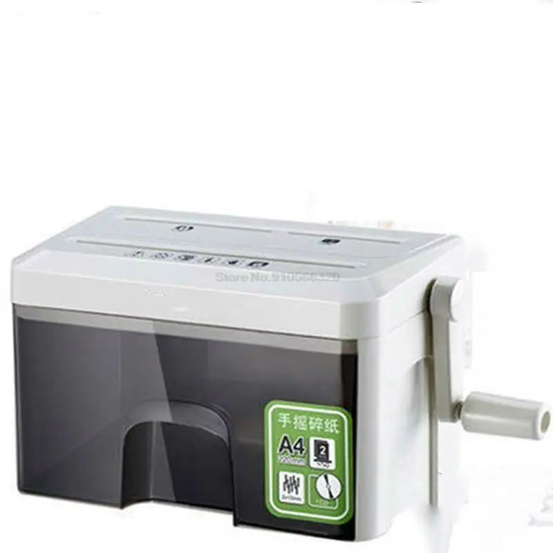 

9934 Hand style Mini Shredder File Shredder Strip Office Home 3.5L Shredding 2 * 10mm paper shredder Shredding width 220mm