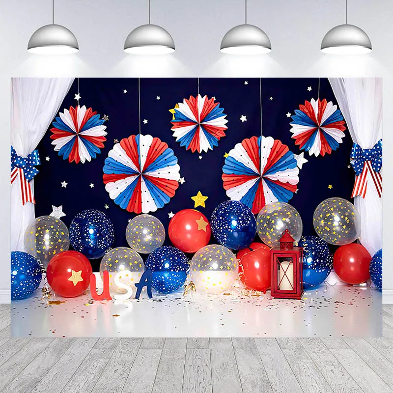 

Balloons Cake Smash For Kids Boy 1st Birthday Party Backdrop Star Newborn Baby Portrait Photography Photo Studio Background