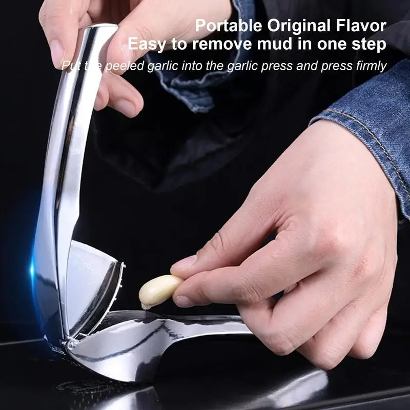 

Multifunctional Garlic Presser Zinc Alloy Manual Garlic Crusher Reusable Ginger Peeler Garlic Mincer for Home Kitchen gadgets