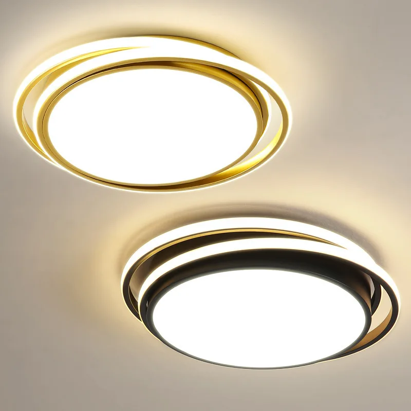 Modern creative luxury round led ceiling light household warm romantic simple room lamp hallway ceiling light fixtures