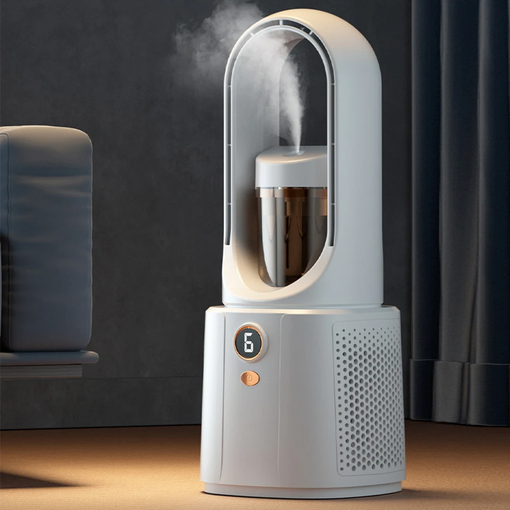 

Портативный увлажнитель Электрический вентилятор тихий USB кондиционер вентилятор натуральный ветер 6 передач светодиодный дисплей для дома спальни/офиса/кемпинга