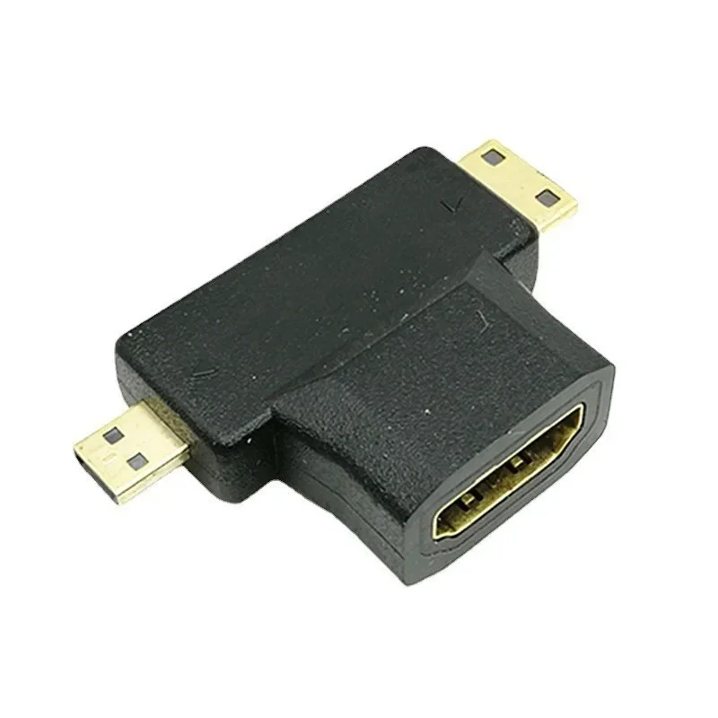 Мини/микро/HDMI-совместимый адаптер 2 в 1 удлинитель разъема папа-мама
