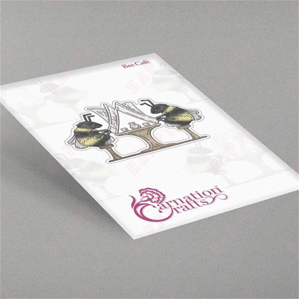 

Metal Craft Cutting Dies For DIY Scrapbooking Paper Diary Decoration Manual Handmade For 2022 Embossing New Bee Café Die Set